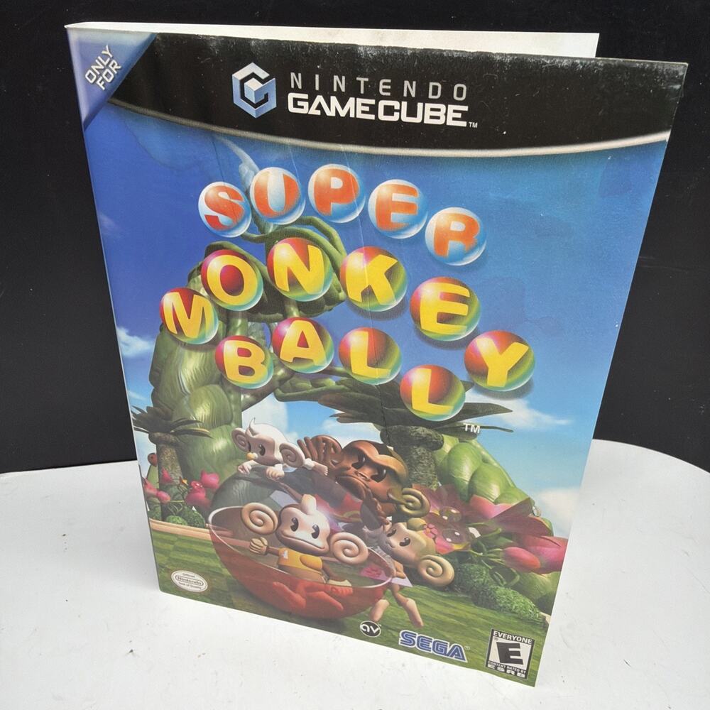 SEGA Super Monkey Ball GameCube Complete w/ Manual Multiplayer E